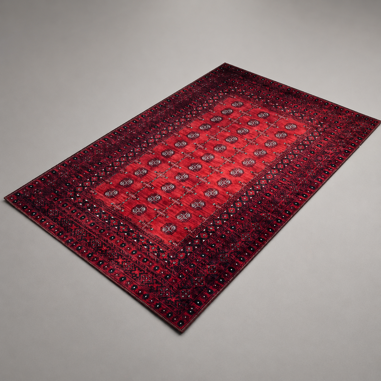 Minimalistischer grauer Teppich